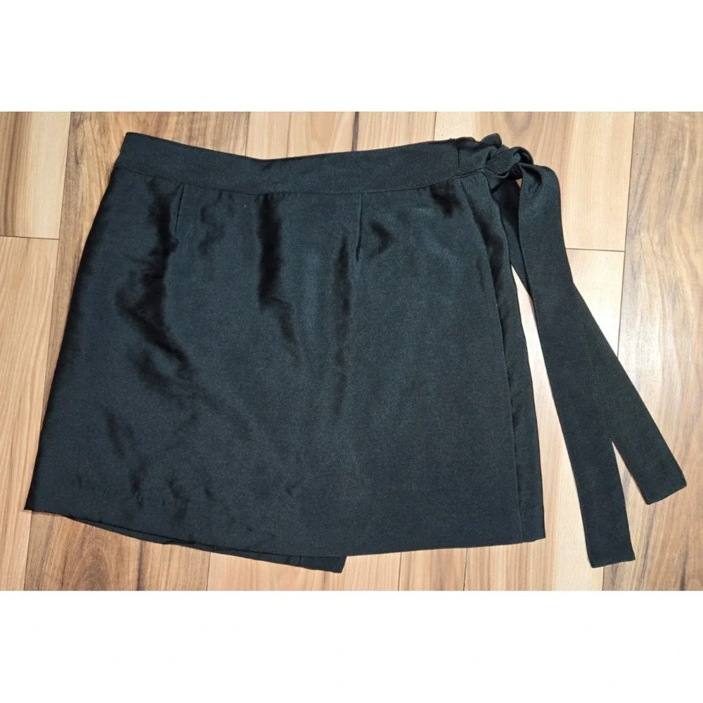 Scotch & Soda Wrap Mini Skirt‎ The Peaks Women Dark Green Size XS Side Tie